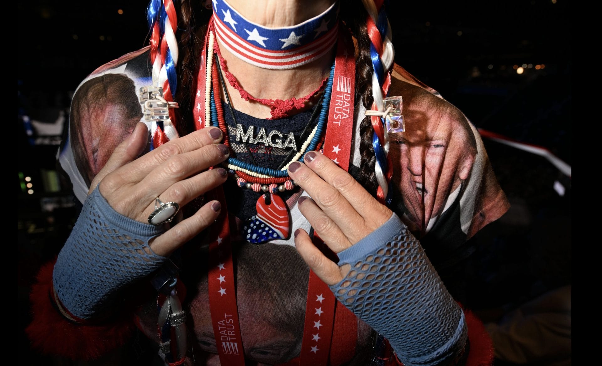 MAGA supporter at a Donald Trump rally